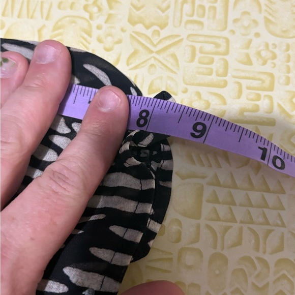 Vintage Fashion Bug Black and Cream Button Down Shirt - Picture 9 of 9